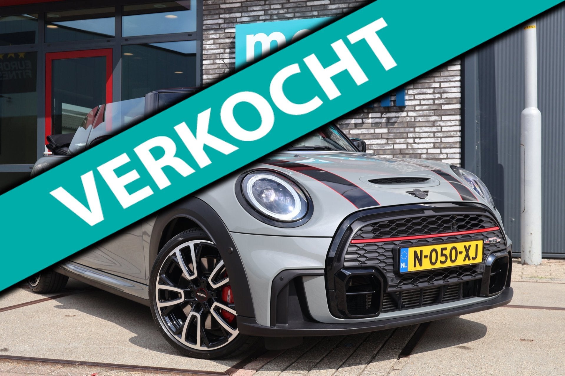 Mini Cabrio 2.0 231pk John Cooper Works JCW VOL! HUD l H/K l, Auto's, Mini, 1998 cc, Gebruikt, Euro 6, Cabriolet