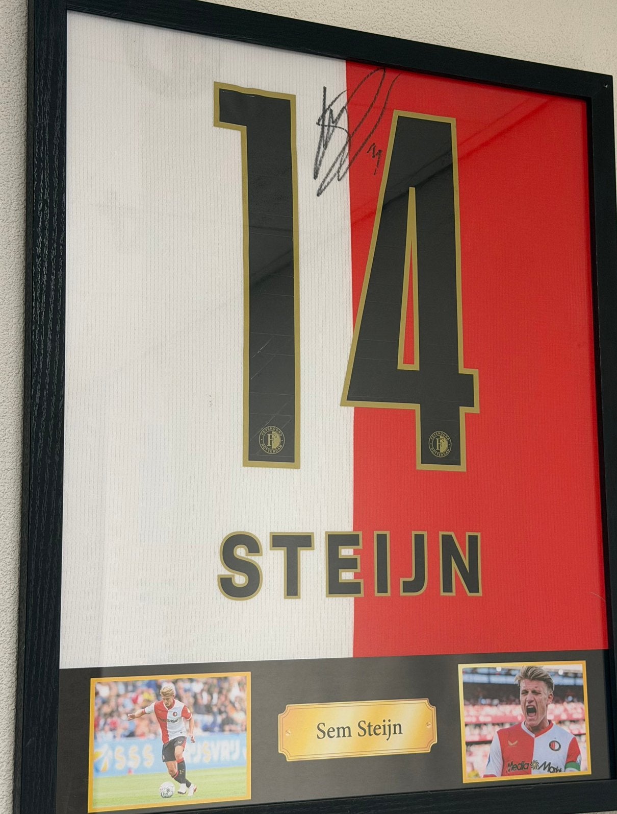 Sem Steijn Gesigneerd Feyenoord Thuisshirt 2025/2026, Ophalen, Zo goed als nieuw, Feyenoord, Shirt