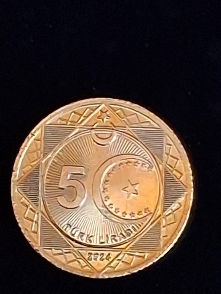 5 lira 2024 Turkije, Postzegels en Munten, Ophalen of Verzenden