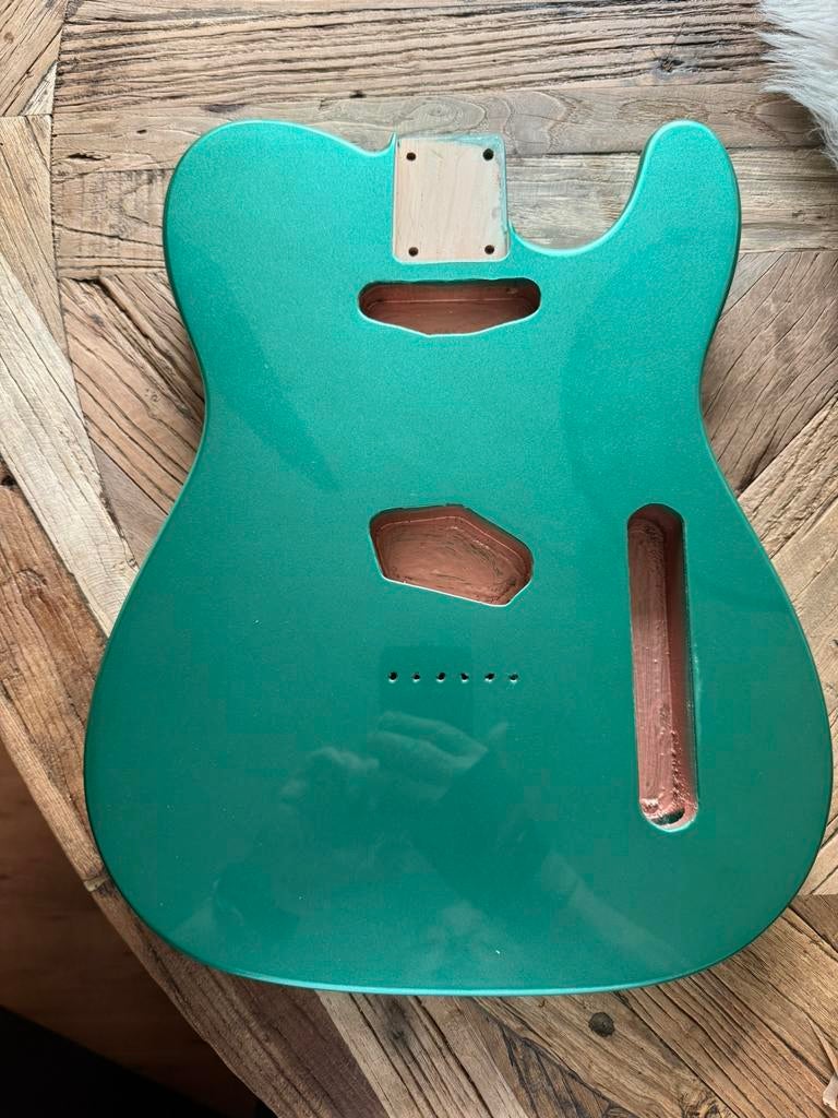 Telecaster body” Turqoise Metallic poly lak” neww, Verzenden, Geen, Geen, Nieuw
