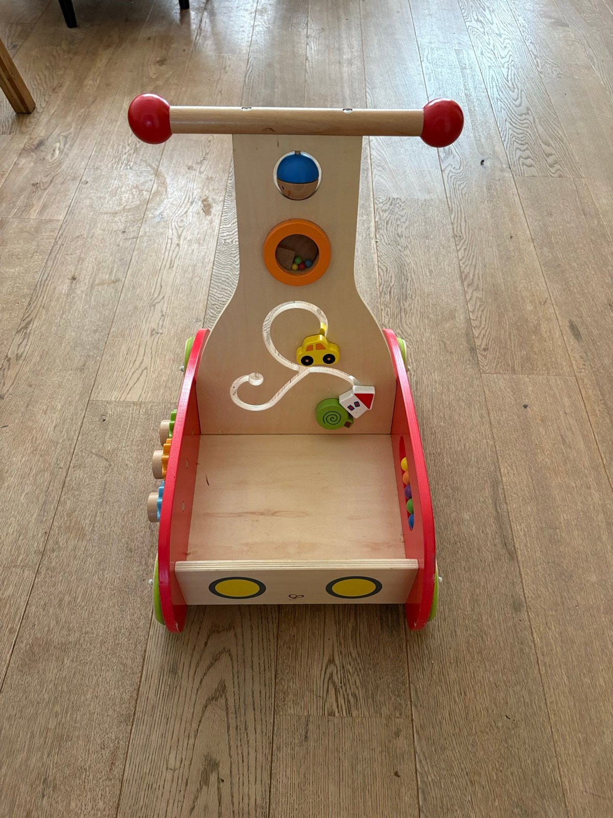 Hape Houten Loopwagen met Activiteitenbord - Gebruikt, Verzenden, Gebruikt, Overige typen, Met wieltjes