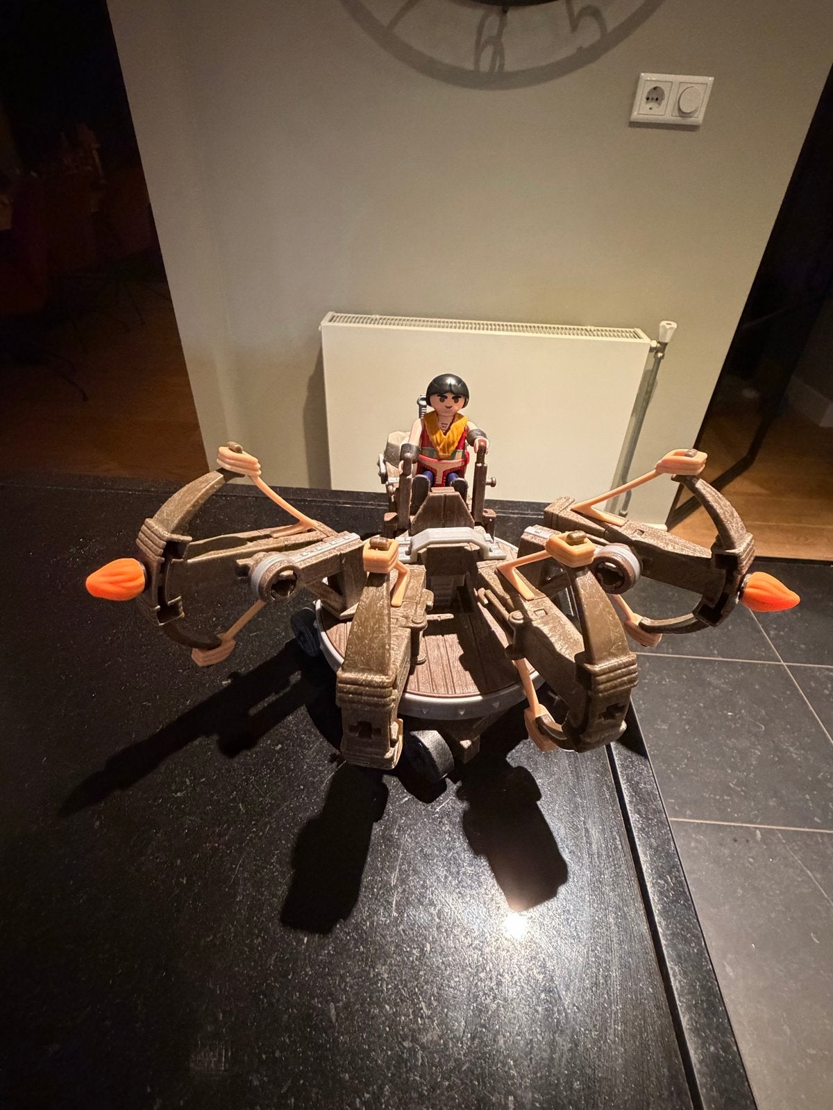 Playmobil katapult met figuur 9249 (mist 2 koortjes), Ophalen, Gebruikt, Complete set, Overige typen