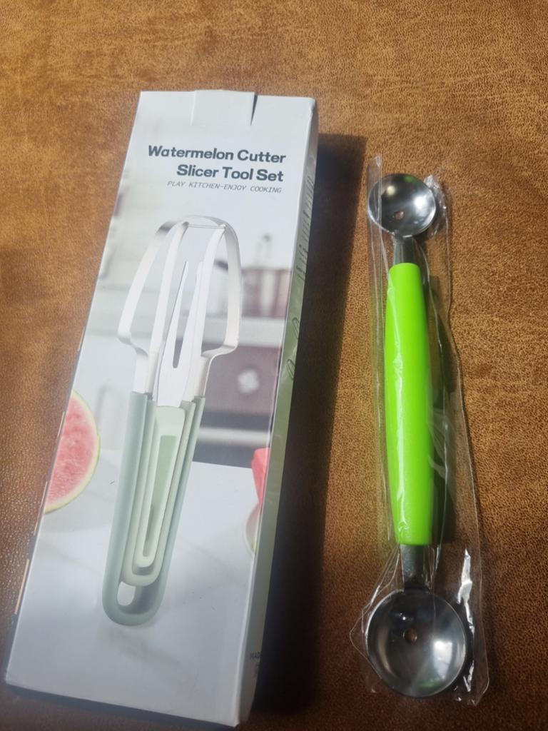 Watermeloen Snijder & Slicer Tool Set + Meloenlepel, Witgoed en Apparatuur, Ophalen of Verzenden, Nieuw