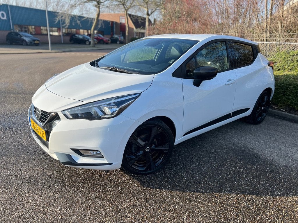 Nissan Micra 1.0 IG-T N-Sport I Alcantara Leer I Apple Carpl, Auto's, Nissan, 101 pk, Met garantie (alle), Wit, 3 cilinders