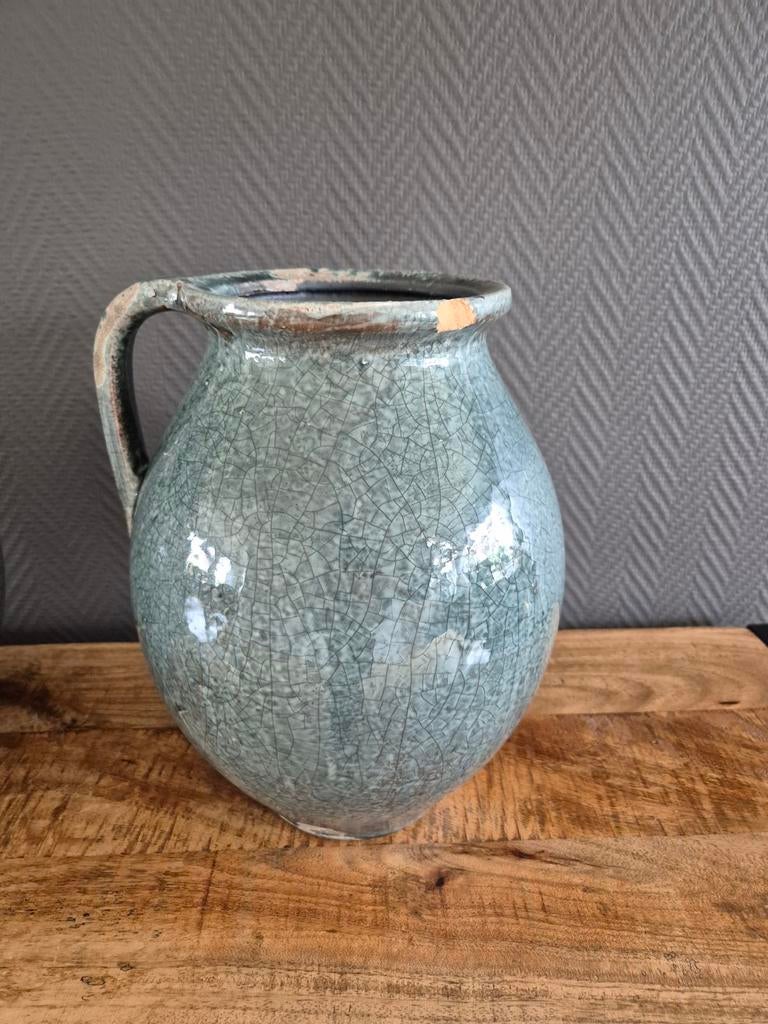 2 grote vazen, Ophalen, Overige kleuren, Glas, Minder dan 50 cm