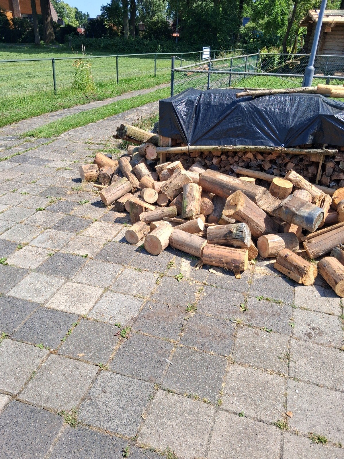Brandhout: Blokken en Stammen voor de Kachel, 6 m³ of meer, Ophalen of Verzenden, Eikenhout, Blokken