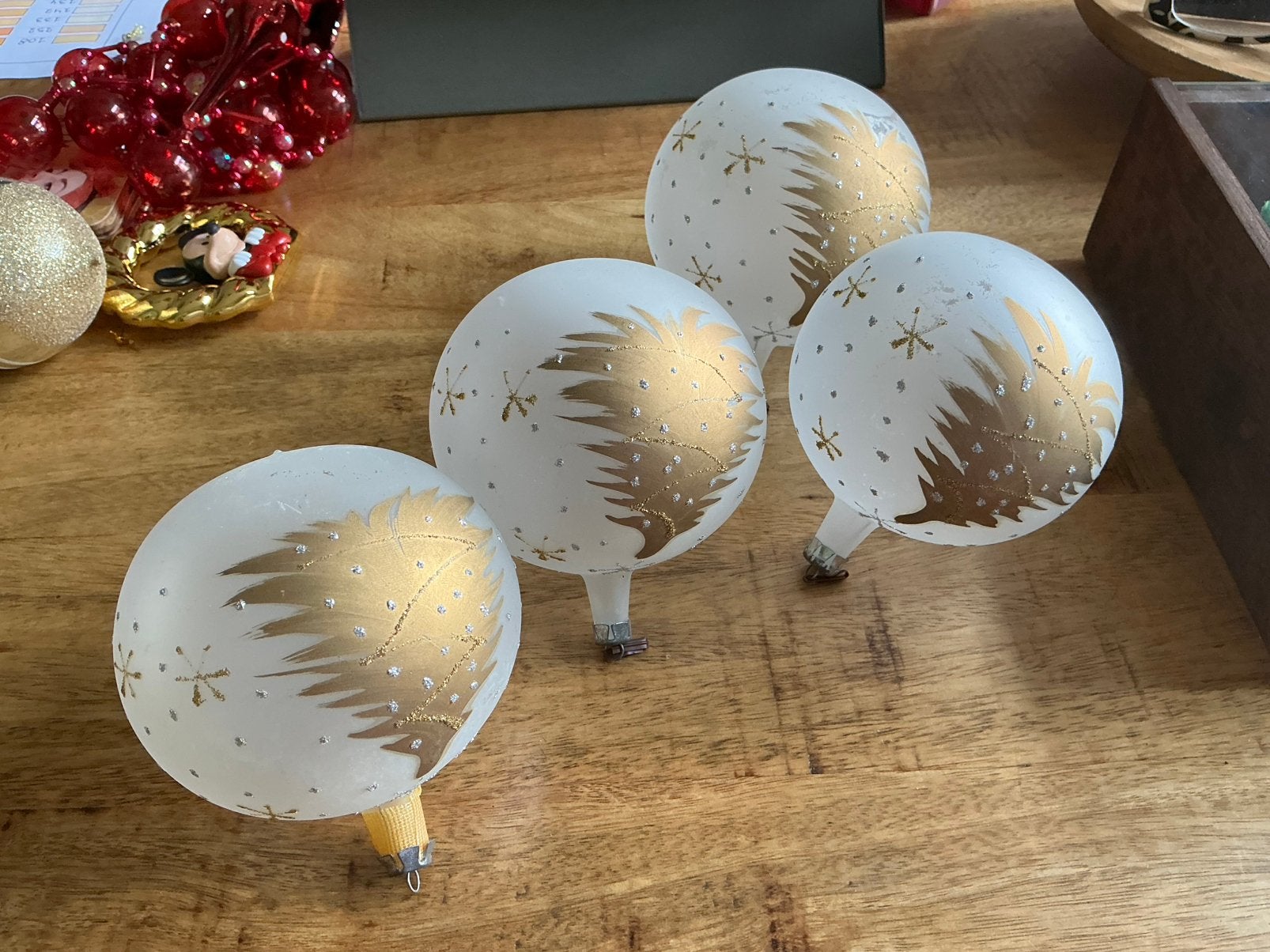 Brocante kerstbalken groot, Ophalen of Verzenden, Gebruikt