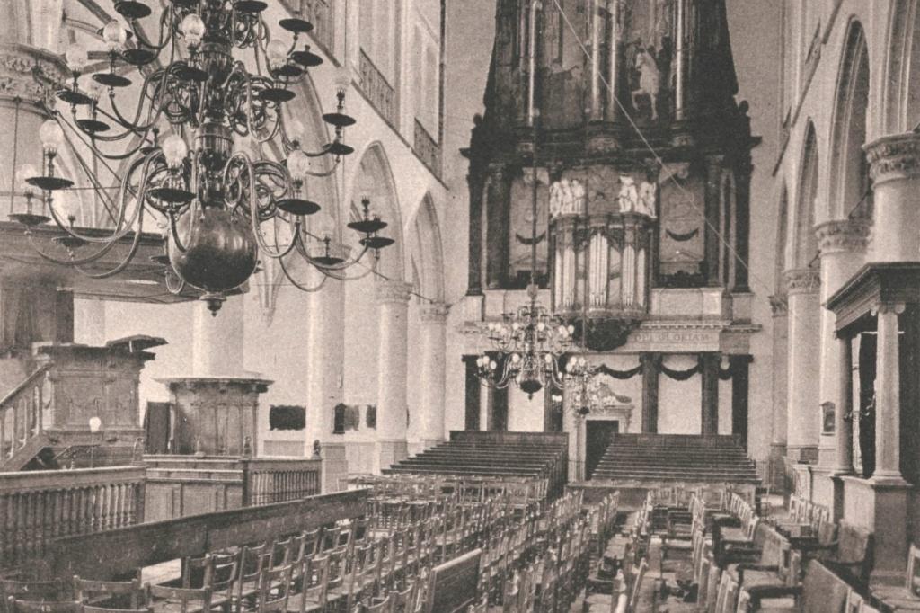 988106 Alkmaar Groote Kerk Nette oude kaart Onbeschreven, Ophalen of Verzenden, 1920 tot 1940, Ongelopen, Noord-Holland