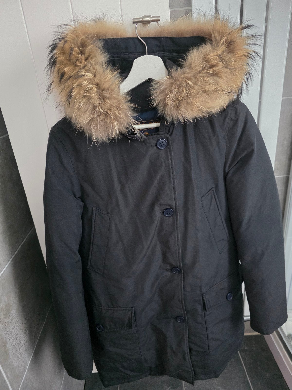 Woolrich Arctic Parka maat S, Ophalen of Verzenden, Gedragen, Zwart