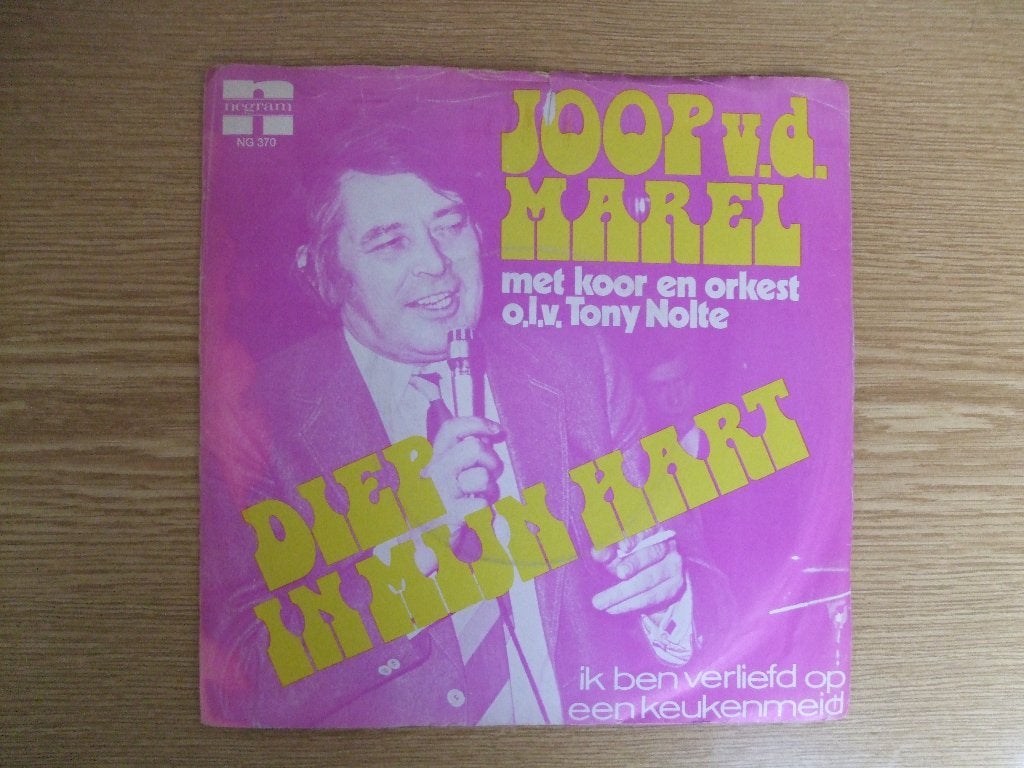 JOOP V.D. MAREL     DIEP IN MIJN HART / IK BEN VERLIEFD OP, 7 inch, Ophalen of Verzenden, Zo goed als nieuw, Nederlandstalig