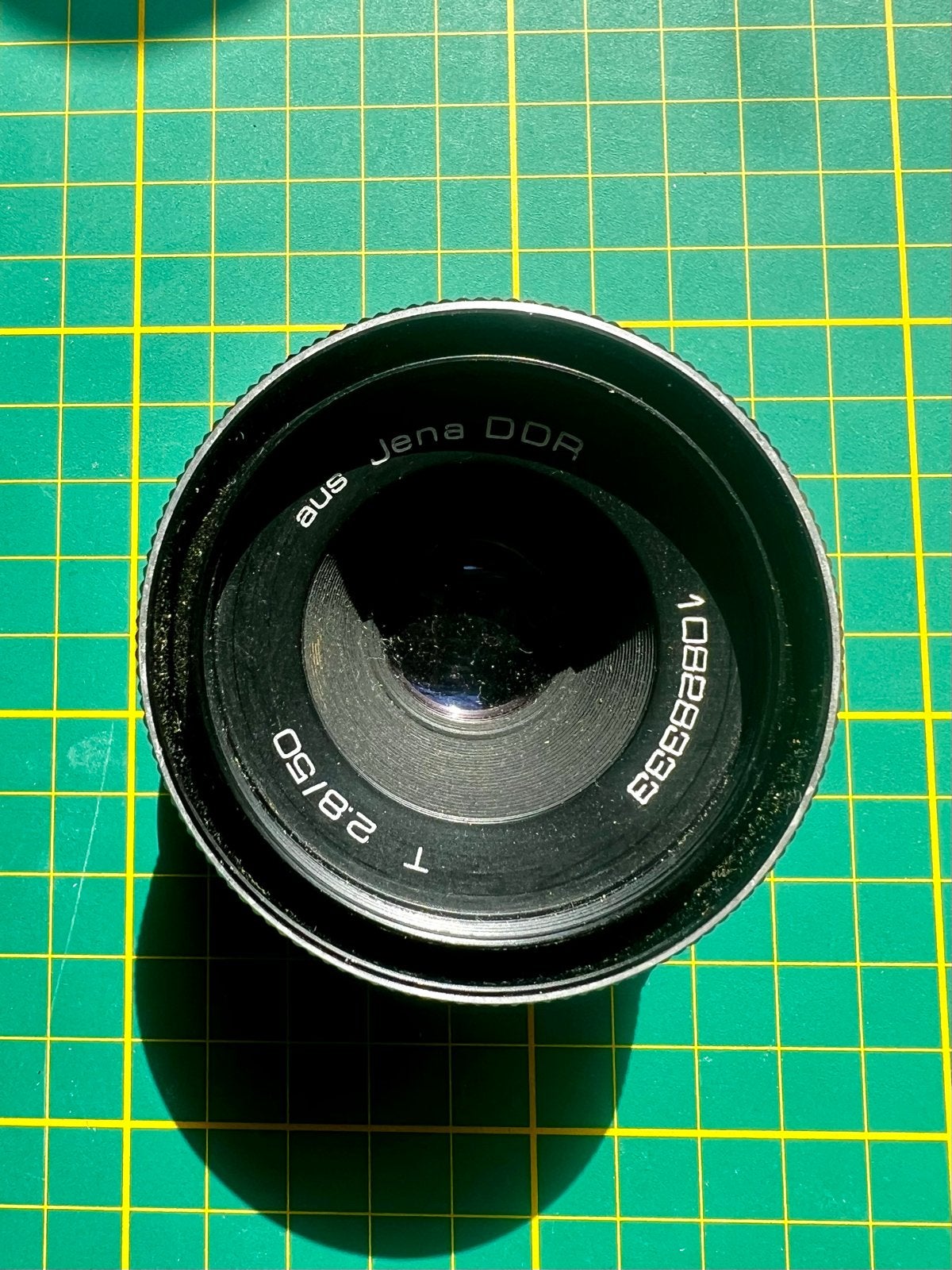 Carl Zeiss Jena T 2.8/50 (Tessar) M42 vintage objectief, M42, Gebruikt, Ophalen of Verzenden, Handmatige focus