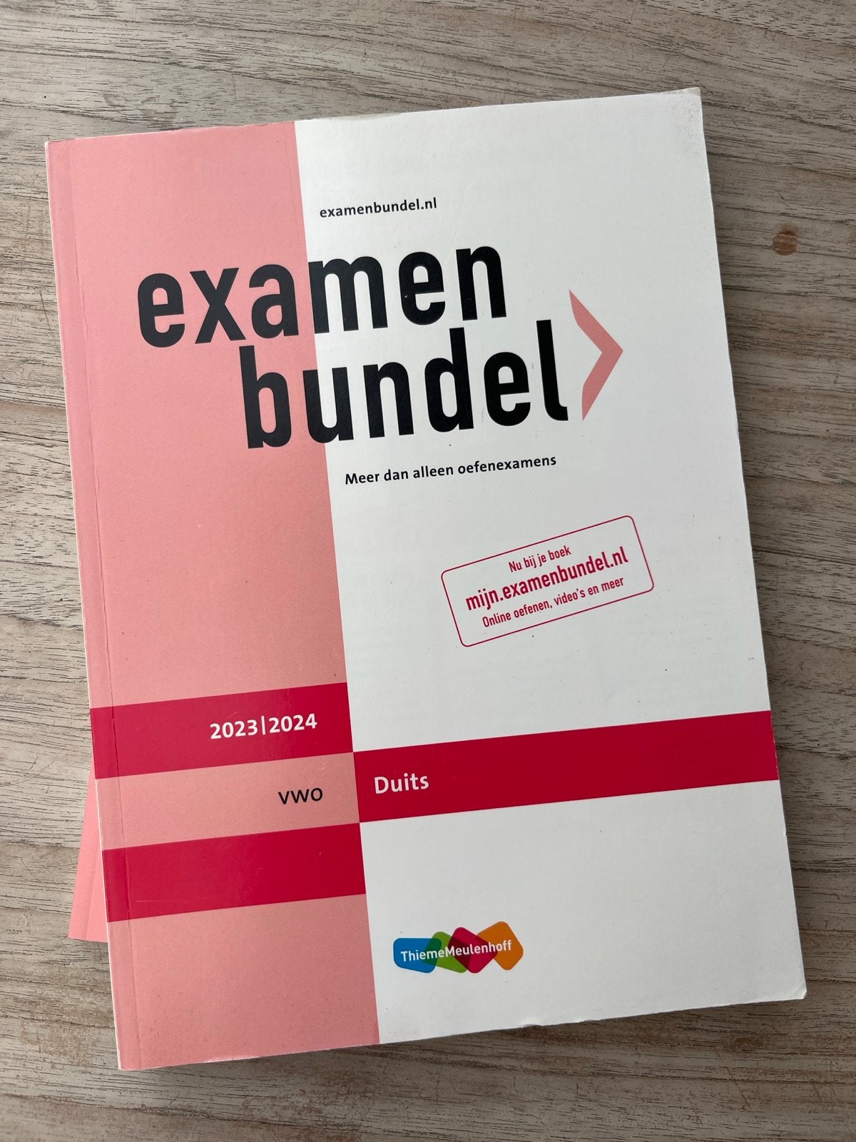 Examenbundel en Examenidioom Duits VWO 2023/2024, Ophalen of Verzenden, Gamma, Zo goed als nieuw