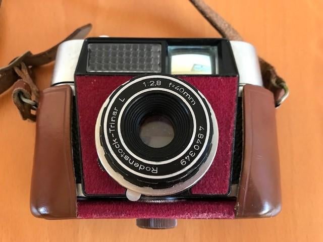 Fotocamera Braun Paxette IA Electromatic + lederen foudraal, Ophalen of Verzenden, 1960 tot 1980, Fototoestel