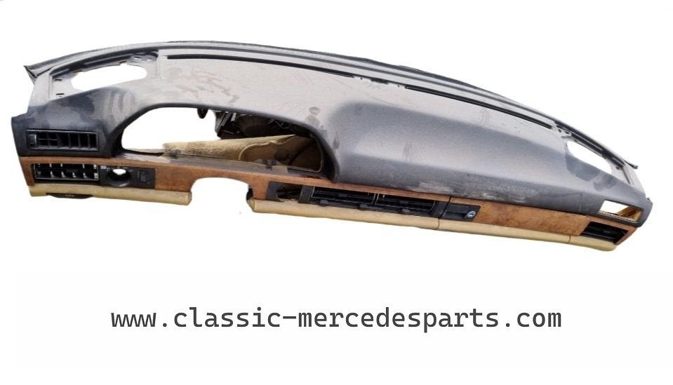 Dashboard Mercedes W126 Creme met wortelnotenhout afwerking, Auto-onderdelen, Dashboard en Schakelaars, Ophalen, Gebruikt, -, -