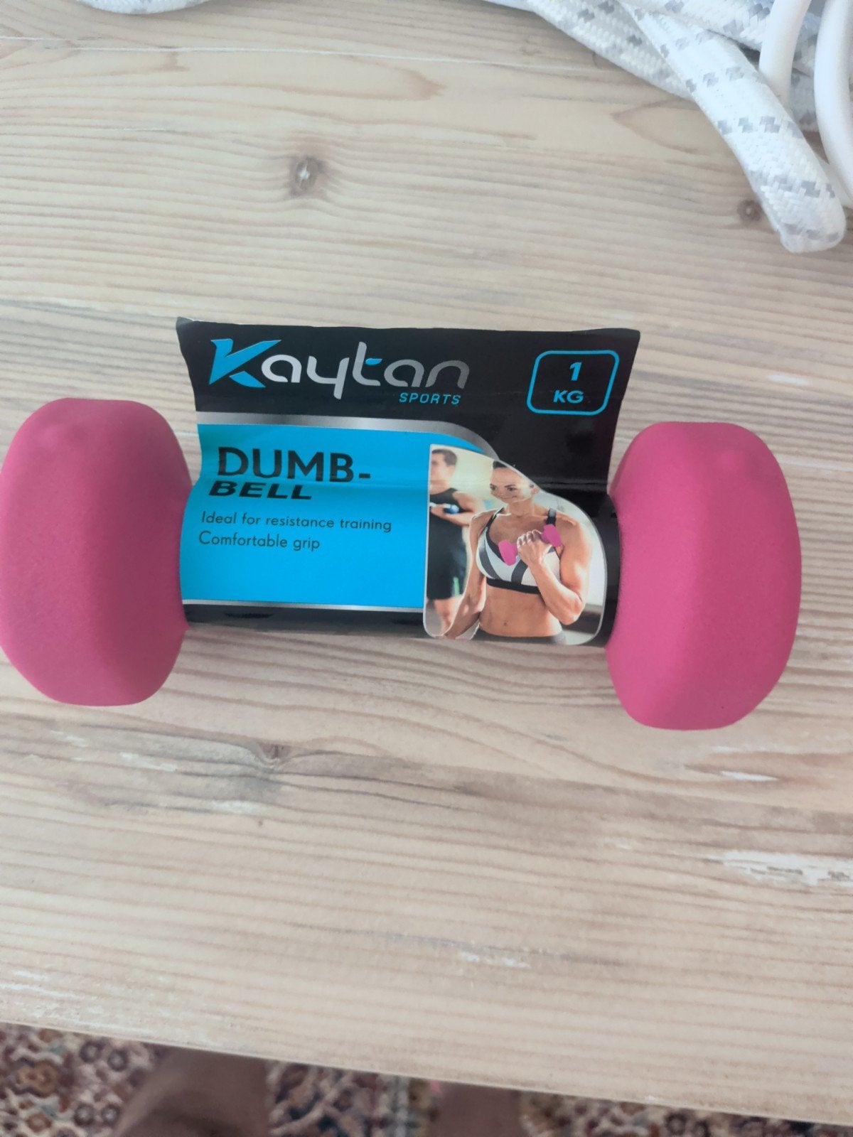 Kaytan Sports Dumbbell 1 KG - Roze, Ophalen of Verzenden, Zo goed als nieuw, Rug, Dumbbell