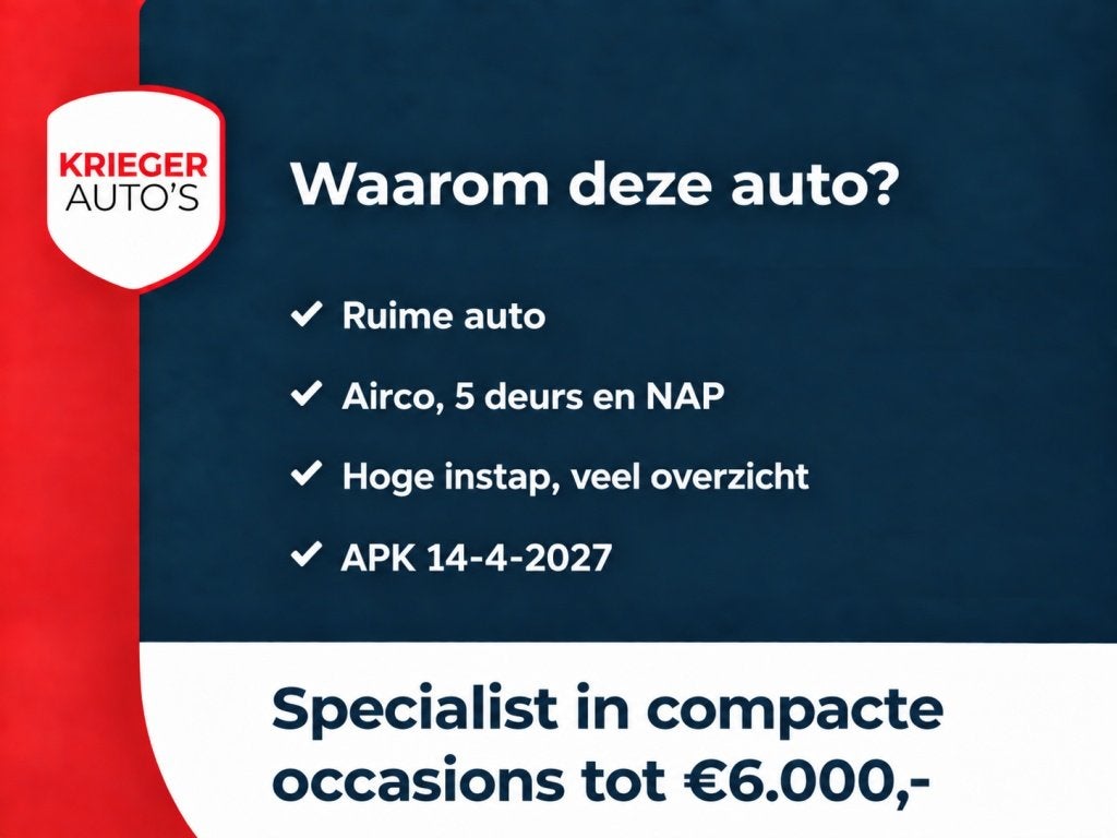 Dodge Caliber 1.8 SE | Hoge instap | Airco | NAP | Ruime aut, Auto's, Gebruikt, 1295 kg, 150 pk, Zwart