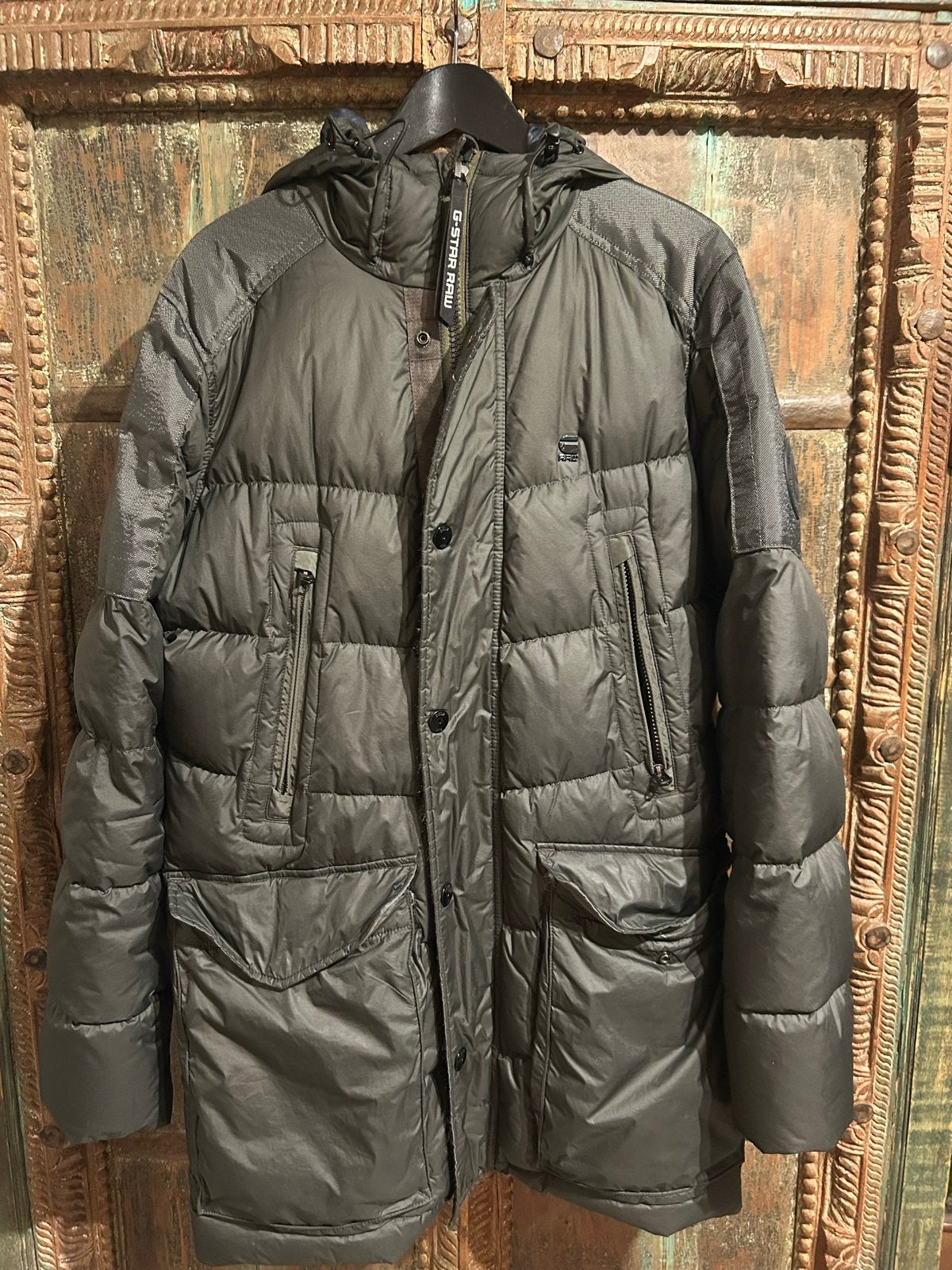 G-Star Raw Whistler Down Parka - Maat M, Ophalen of Verzenden, Zo goed als nieuw, Maat 48/50 (M), Grijs