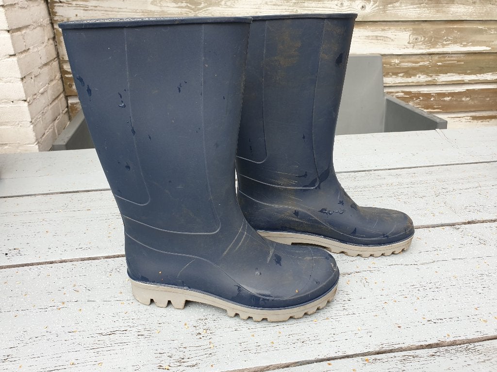 Regenlaarzen maat 34-35, Kleding | Dames, Schoenen, Blauw, Ophalen of Verzenden, Regenlaarzen, Zo goed als nieuw