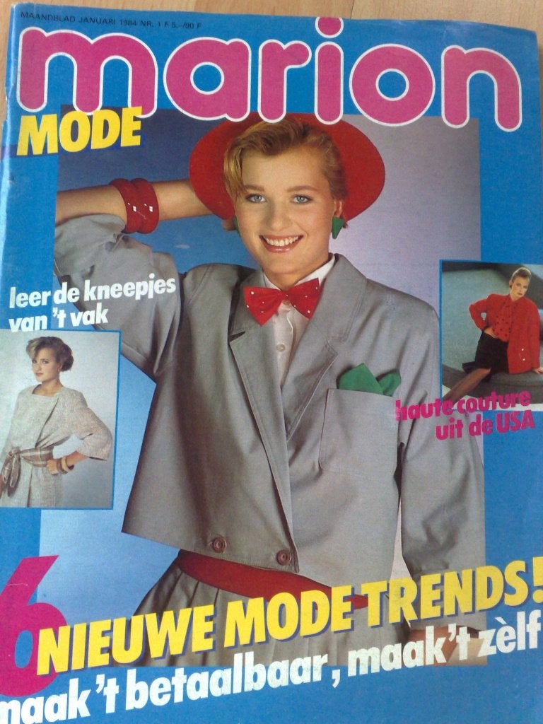 Marion mode januari nr. 1 / 1984 , o. a. bruidsmode, Hobby en Vrije tijd, Kledingpatronen, Verzenden, Zo goed als nieuw, Vrouw