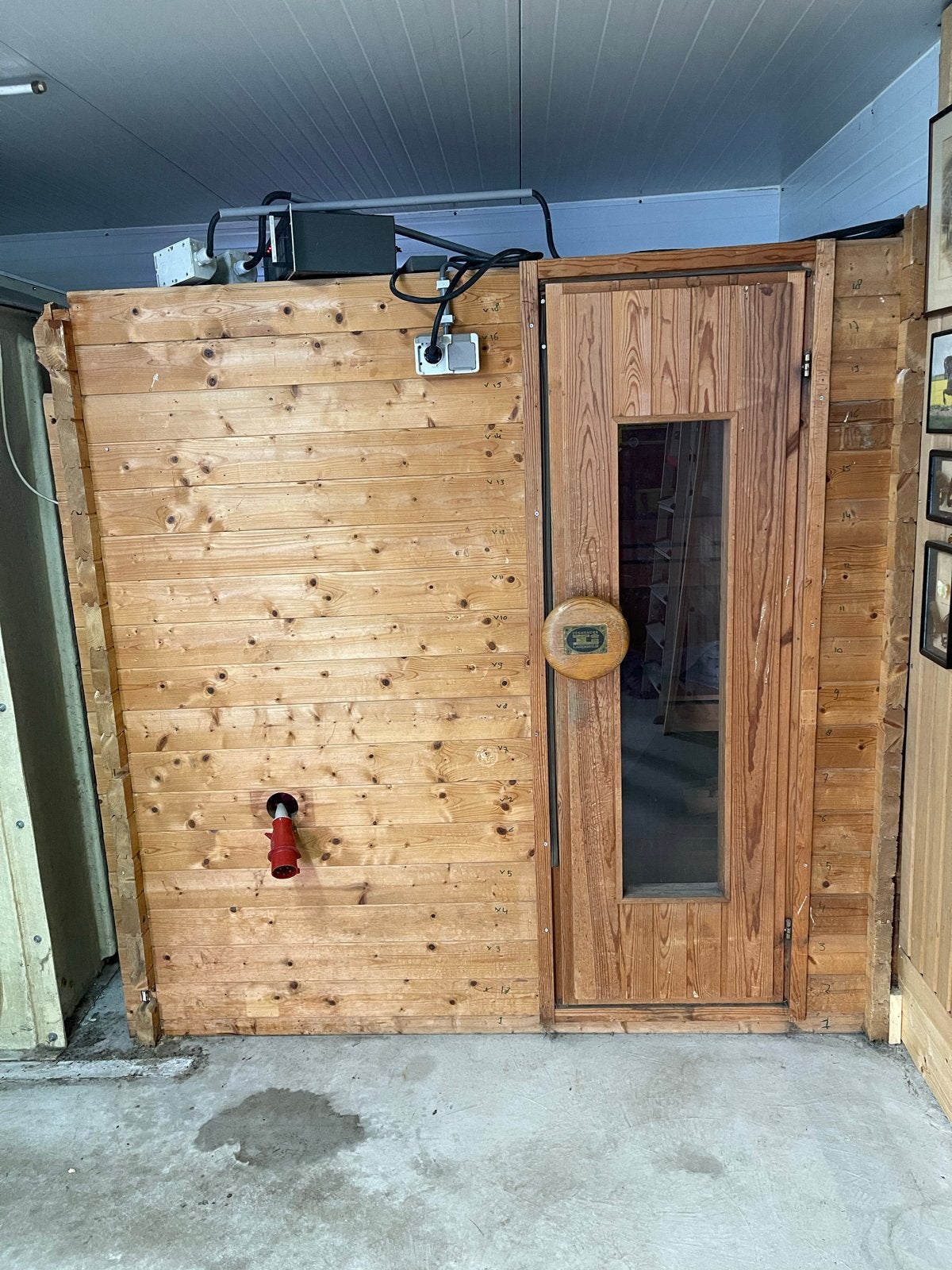Complete Finse Sauna met Kachel en Accessoires, Sport en Fitness, Sauna, Ophalen, Gebruikt, Fins of Traditioneel, Complete sauna