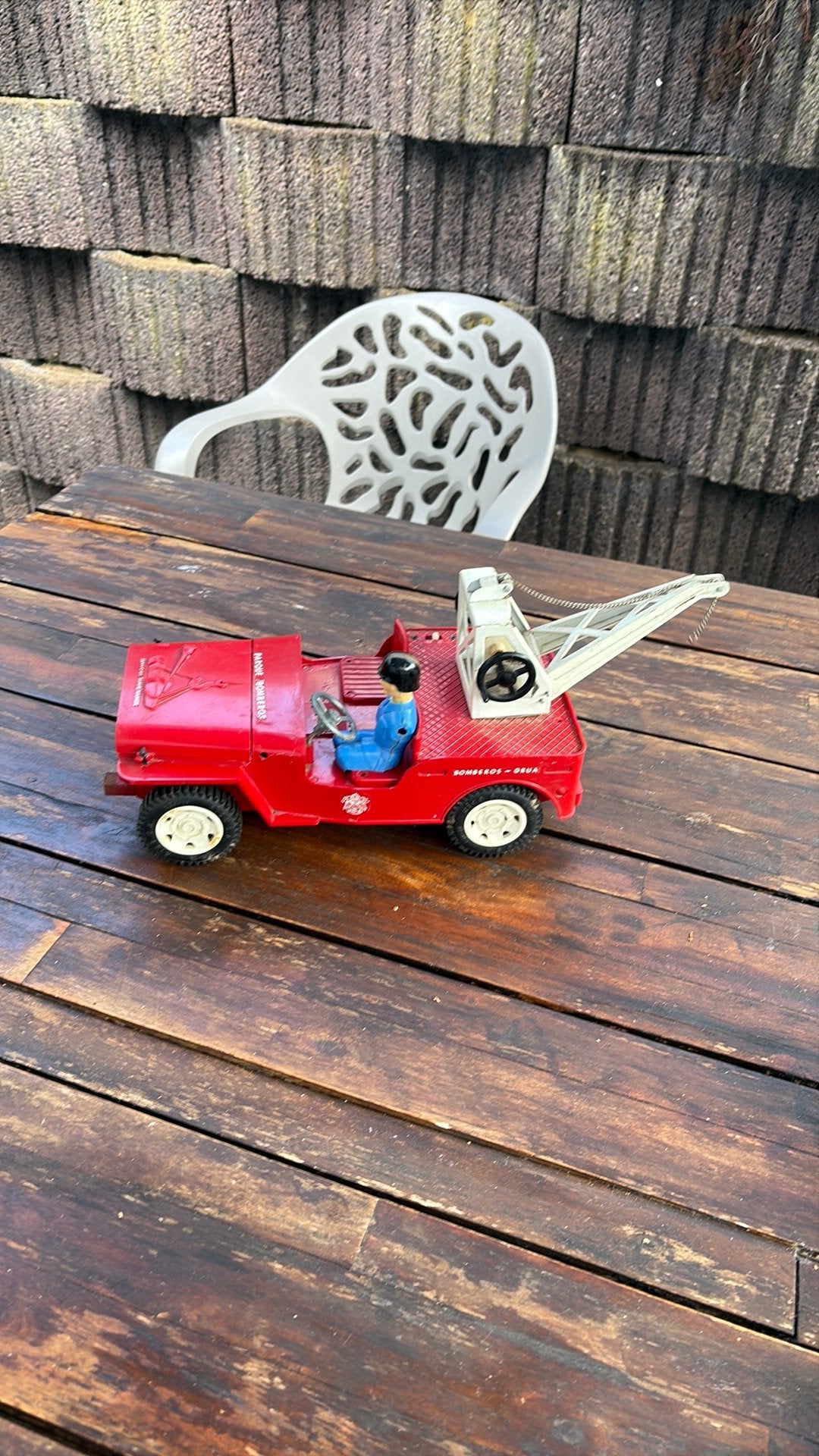 Rico brandweer jeep made in spain, Ophalen of Verzenden
