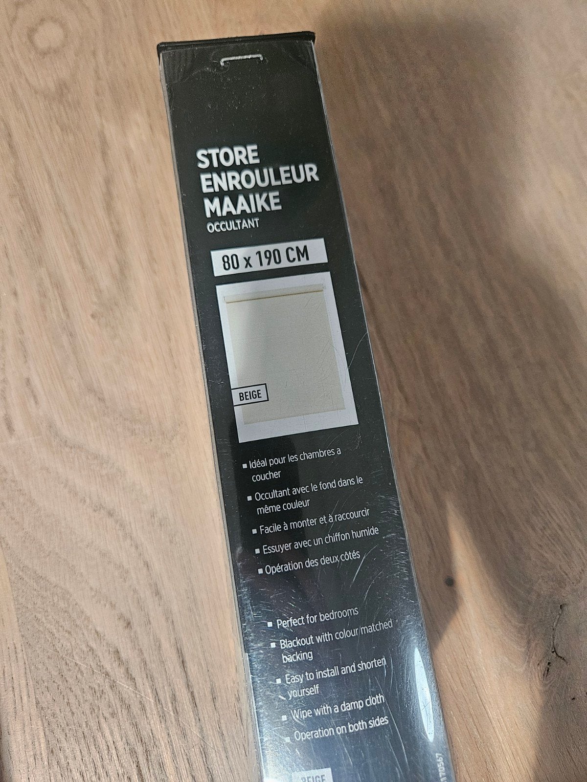 Rolgordijn Maaike Beige 80x190 cm - Kwantum, Ophalen, Nieuw, Beige