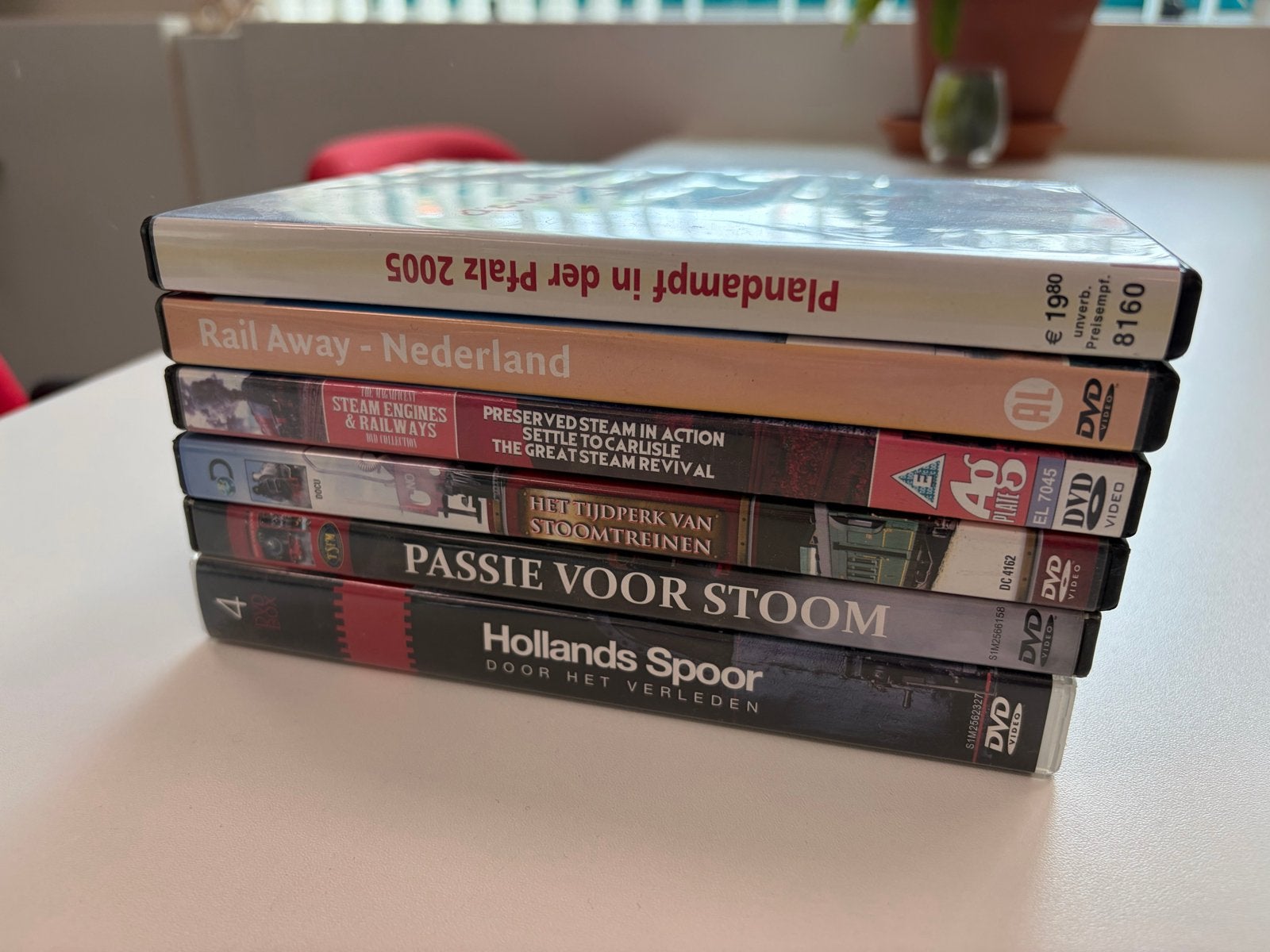 DVD Collectie Treinen, Stoomtreinen en Spoorlijnen (6 stuks), Gebruikt, Alle leeftijden, Nederlands, Wetenschap of Techniek