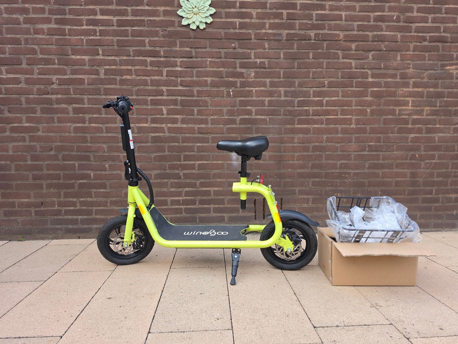 elektrische steppen, Fietsen en Brommers, Steps, Ophalen, Zo goed als nieuw, Elektrische step (E-scooter), WinDgoo