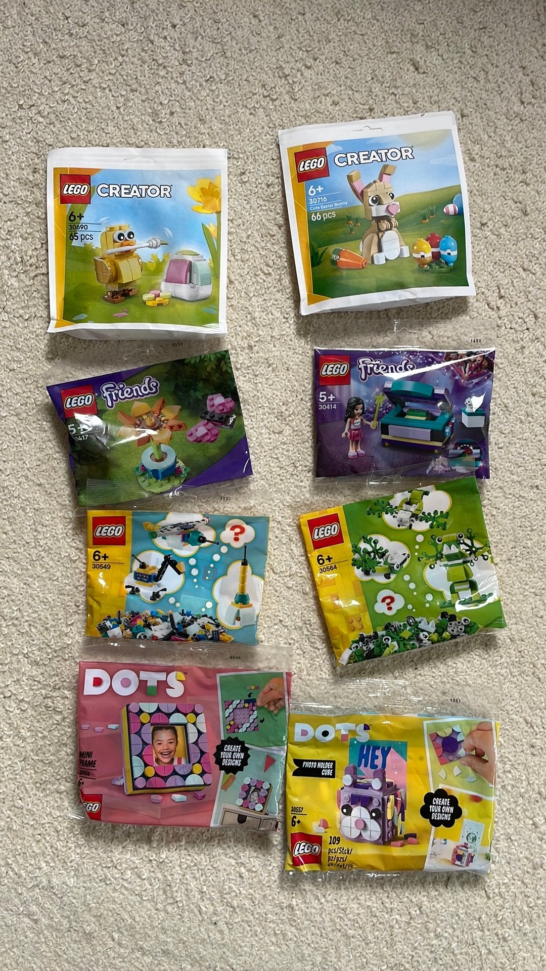 Diverste LEGO polybags 30414 30417 30716 30690 enz, Lego, Nieuw, Ophalen of Verzenden, Compleet