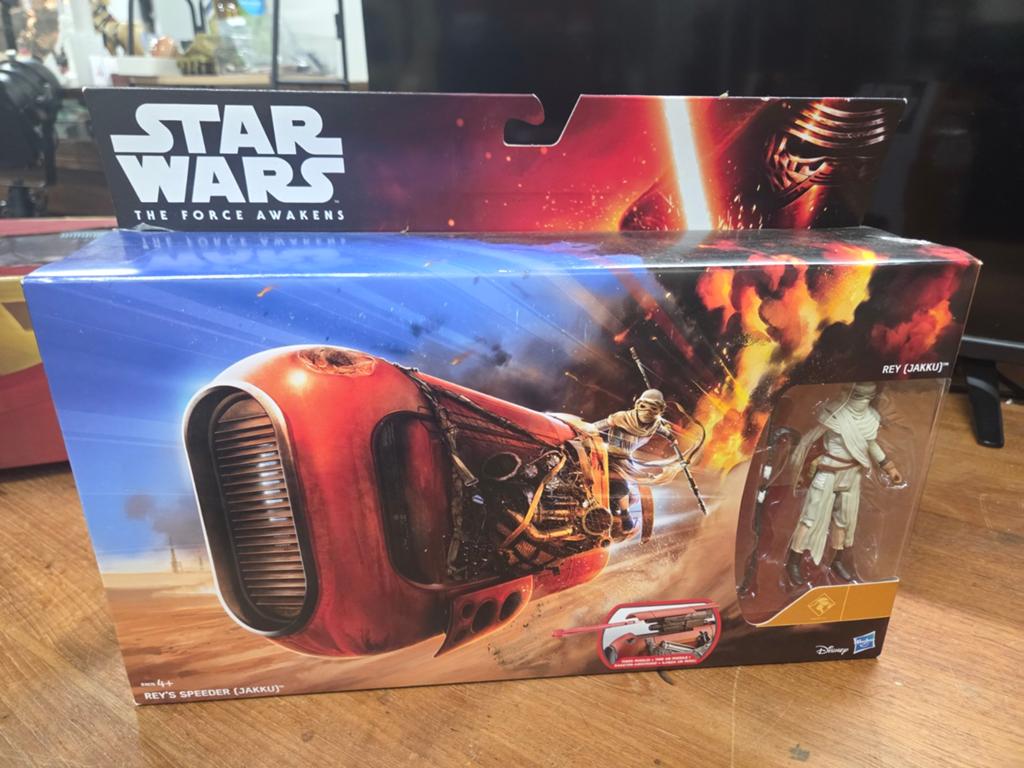 Star Wars Rey Jakku met speeder Disney Hasbro, ., Ophalen of Verzenden, ., .