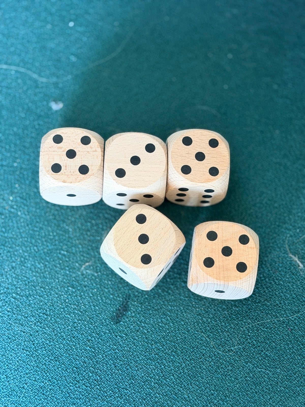 Grote Houten Dobbelstenen Set - Perfect voor Spelletjes, Ophalen, Nieuw