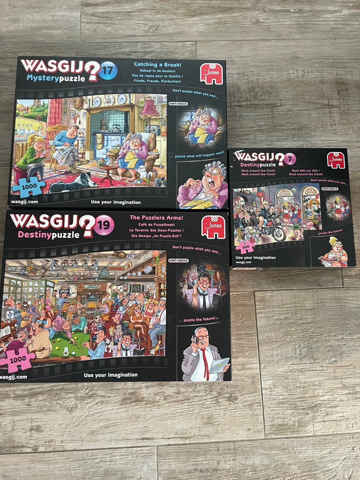 Wasgij puzzels, Hobby en Vrije tijd, Ophalen, 500 t/m 1500 stukjes, Gebruikt