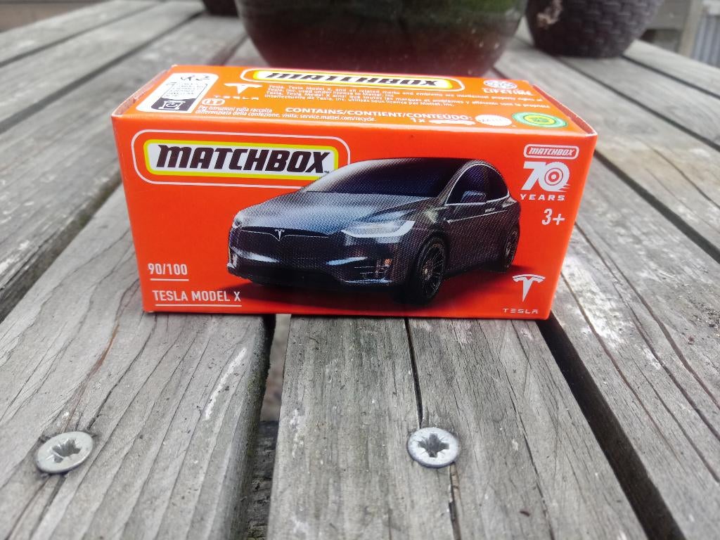 Tesla Model X Matchbox, Hobby en Vrije tijd, Modelauto's | Overige schalen, Ophalen, Nieuw, Auto