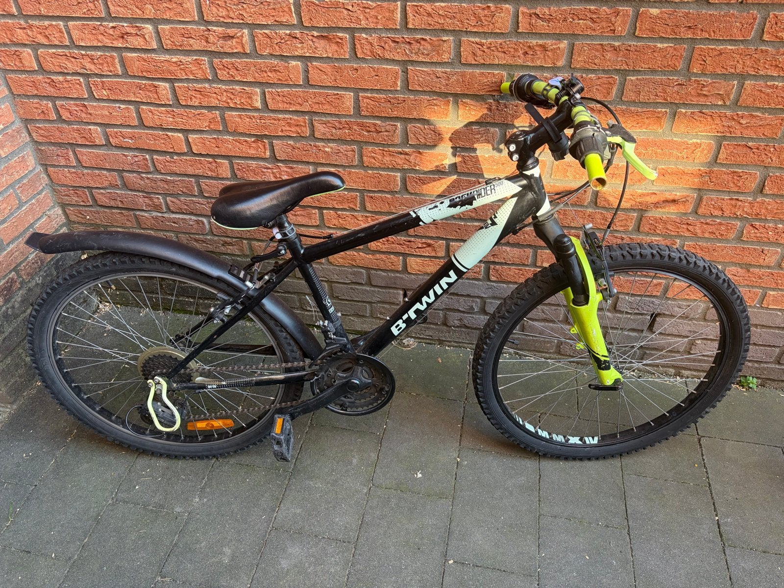B'TWIN Rockrider 300 kinderfiets 24 inch, Gebruikt, Velgrem, Versnellingen, Minder dan 49 cm