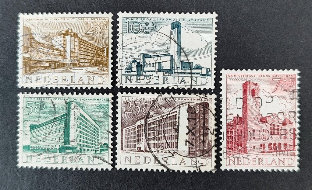 nederland nvph 655 - 659, Postzegels en Munten, Postzegels | Nederland, Verzenden, Na 1940, Gestempeld