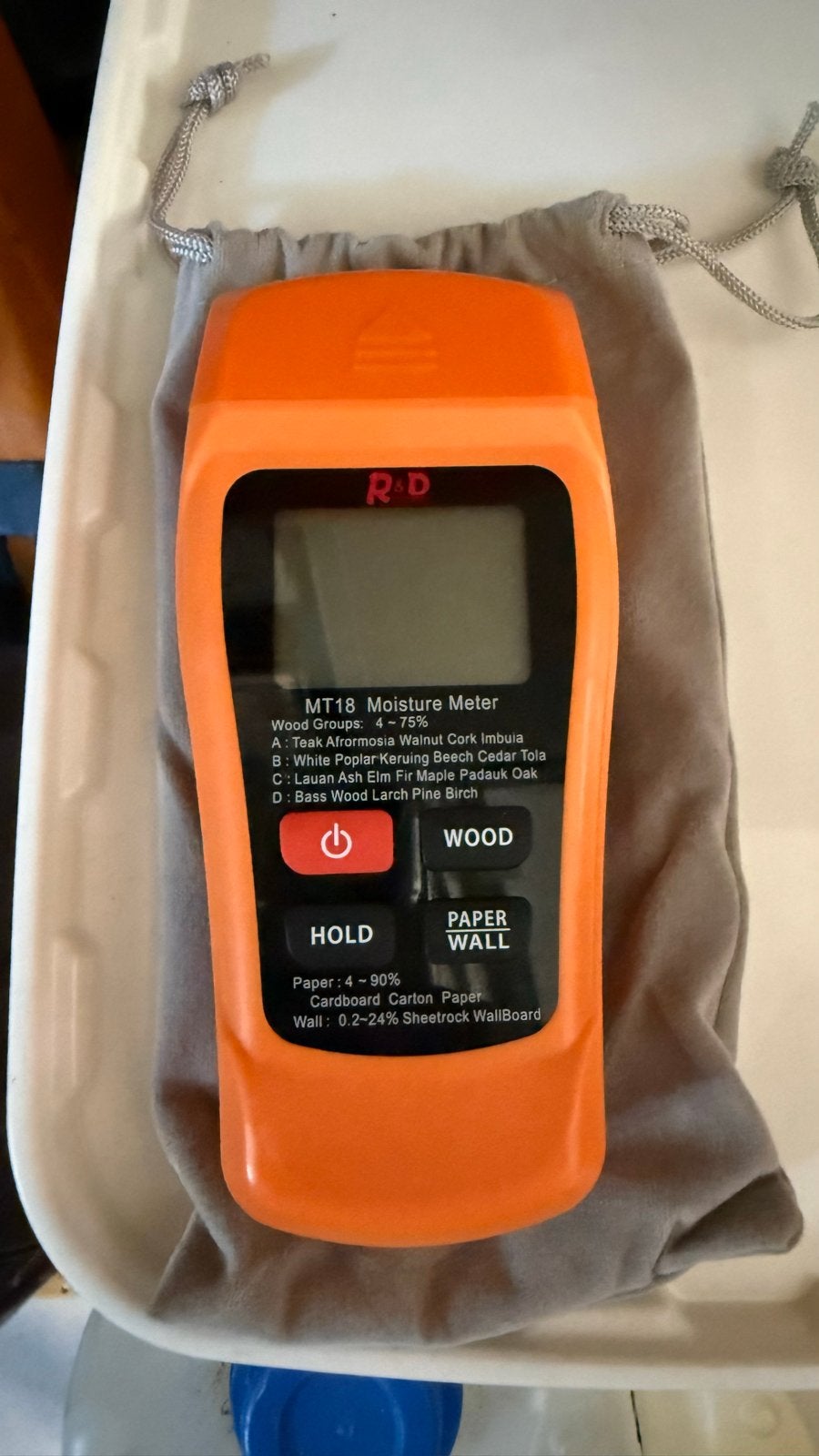 R&D Instruments MT-18 Digitale Vochtmeter, Ophalen of Verzenden, Nieuw, Vocht of Vloeistof