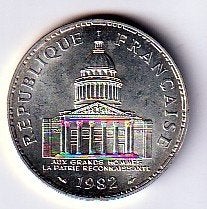 100  francs  1982  Frankrijk. km. 951.1  unc, Ophalen of Verzenden, Frankrijk, Losse munt, Zilver