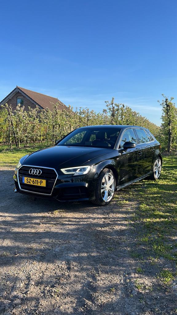 Audi A3 1.5 Tfsi 150pk CoD Ultra S Tronic 2018 Zwart, Auto's, 1498 cc, 4 cilinders, Zwart, Origineel Nederlands