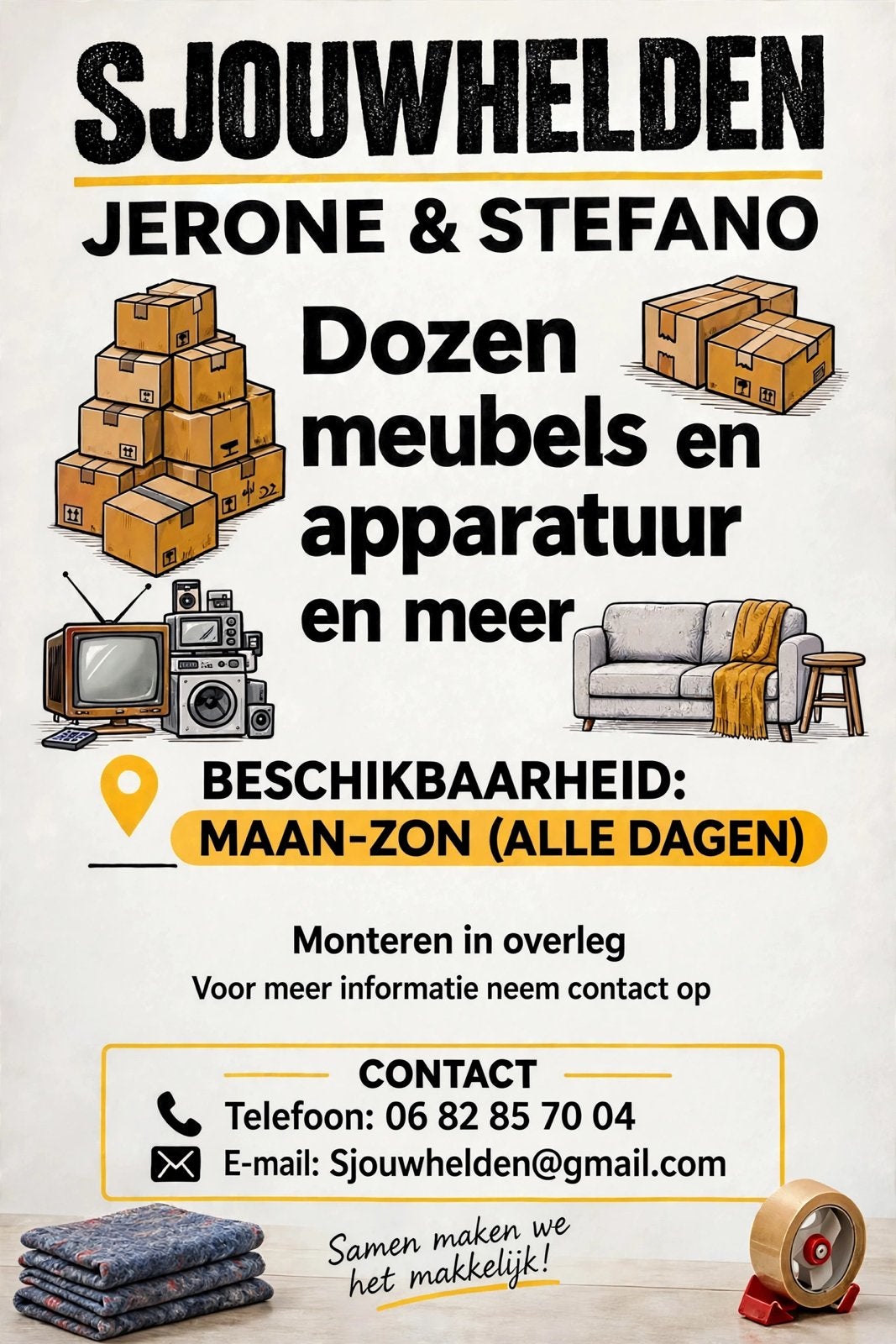 Sjouwhulp aangeboden – Den Haag en omgeving