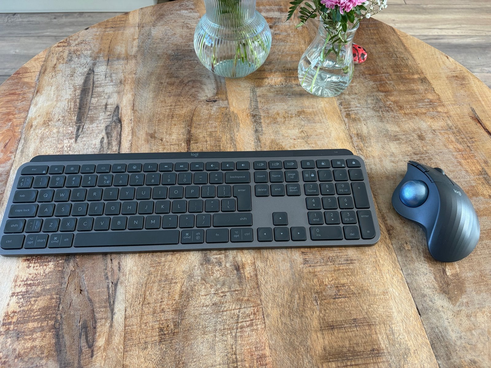 Logitech MX Keys S Toetsenbord en Ergo M575S Muis, Computers en Software, Ergonomisch, Ophalen of Verzenden, Zo goed als nieuw