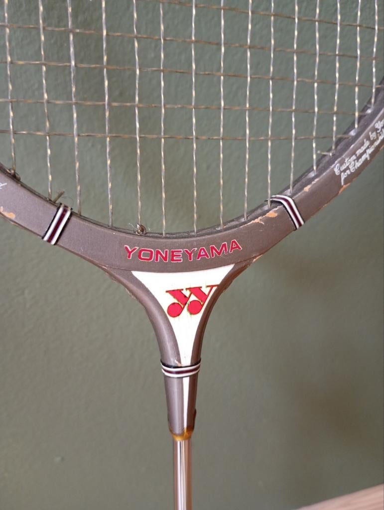 YoneYama Vintage badminton racket hout., Ophalen, Gebruikt, Racket(s)