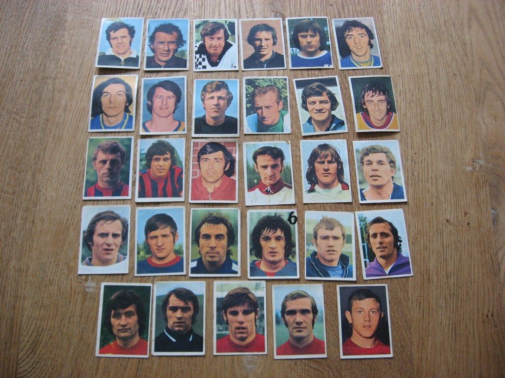 Vintage Vanderhout Chromos Kaartjes 1973-74, Ophalen, Nieuw, Meerdere plaatjes