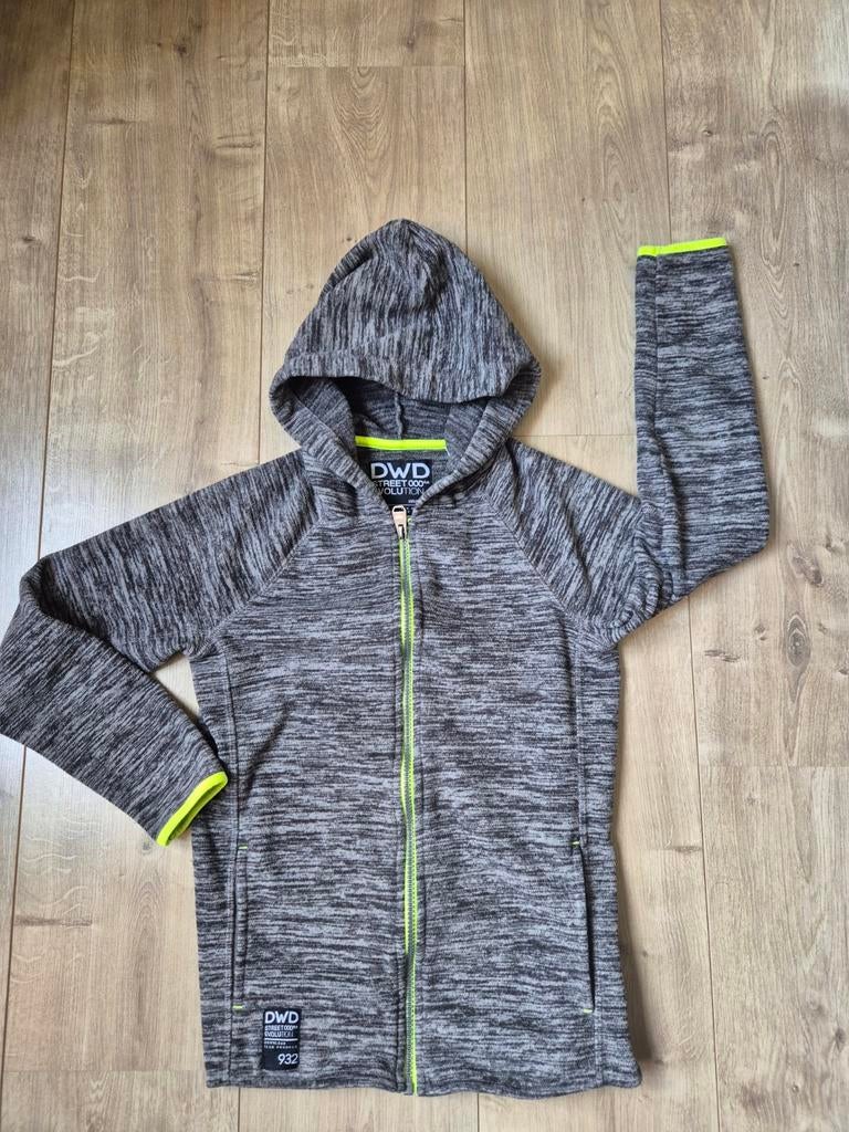 DWD vest met capuchon maat 134, Ophalen of Verzenden, Zo goed als nieuw, Jongen of Meisje, Trui of Vest