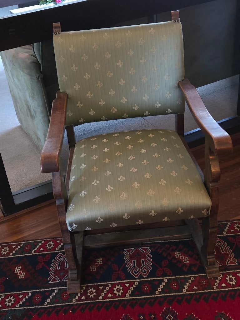 Vintage leunstoel, Ophalen, Gebruikt, 75 tot 100 cm, 50 tot 75 cm