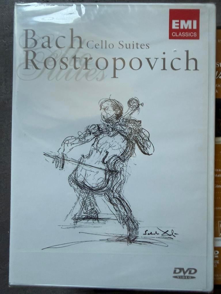Bach cello suites rostropovich dvd, Alle leeftijden, Ophalen of Verzenden, Zo goed als nieuw