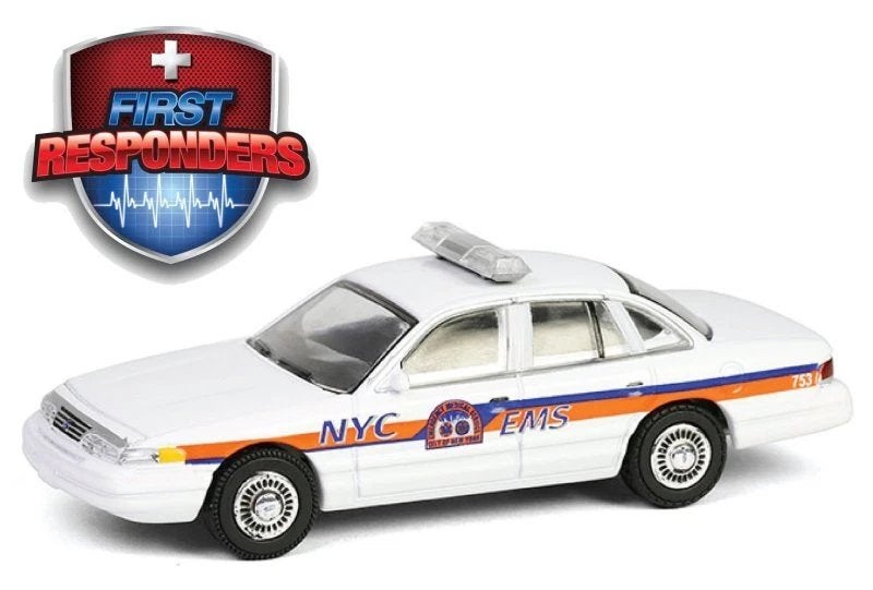 1994 Ford Crown Victoria van Greenlight 1/64 New York EMS, Ophalen of Verzenden, Nieuw, Auto