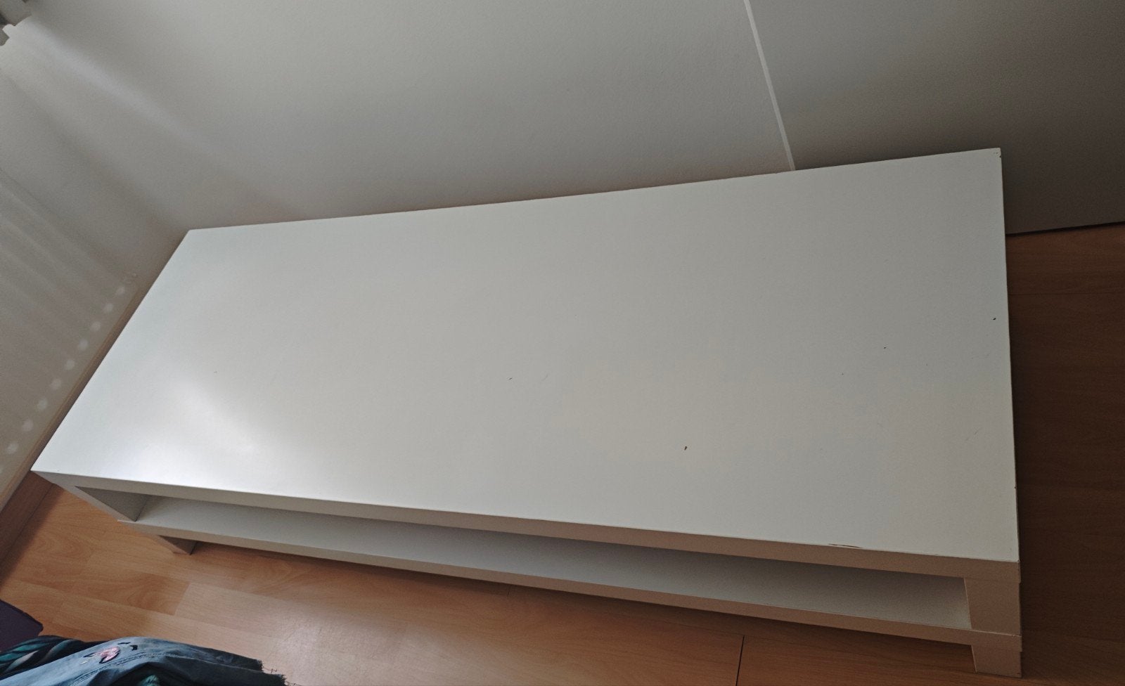Witte salontafel/tv-meubel, zo goed als nieuw, Ophalen of Verzenden