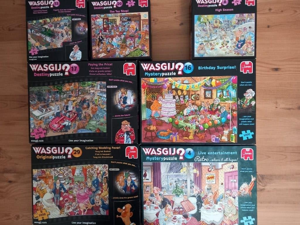 Wasgij puzzels, Ophalen, 500 t/m 1500 stukjes, Zo goed als nieuw, Legpuzzel