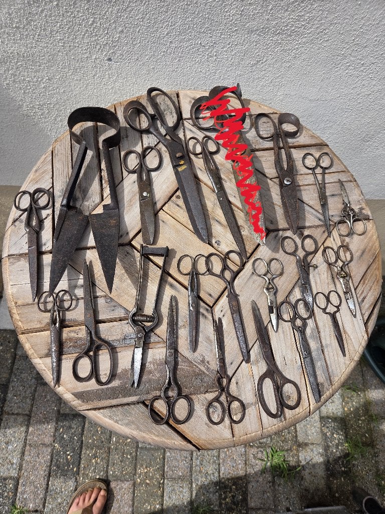 Antieke scharen collectie, Antiek en Kunst, Antiek | Gereedschap en Instrumenten, Ophalen of Verzenden