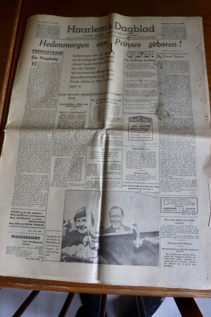 Haarlem's Dagblad maandag 31 januari 1938. Originele krant!, Boeken, Ophalen of Verzenden, Gelezen, Krant